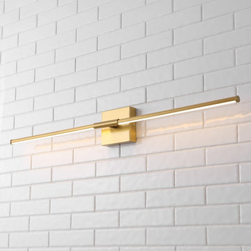 Makena Modern Minimalist Dimmable Integrated LED Metal Wall Sconce